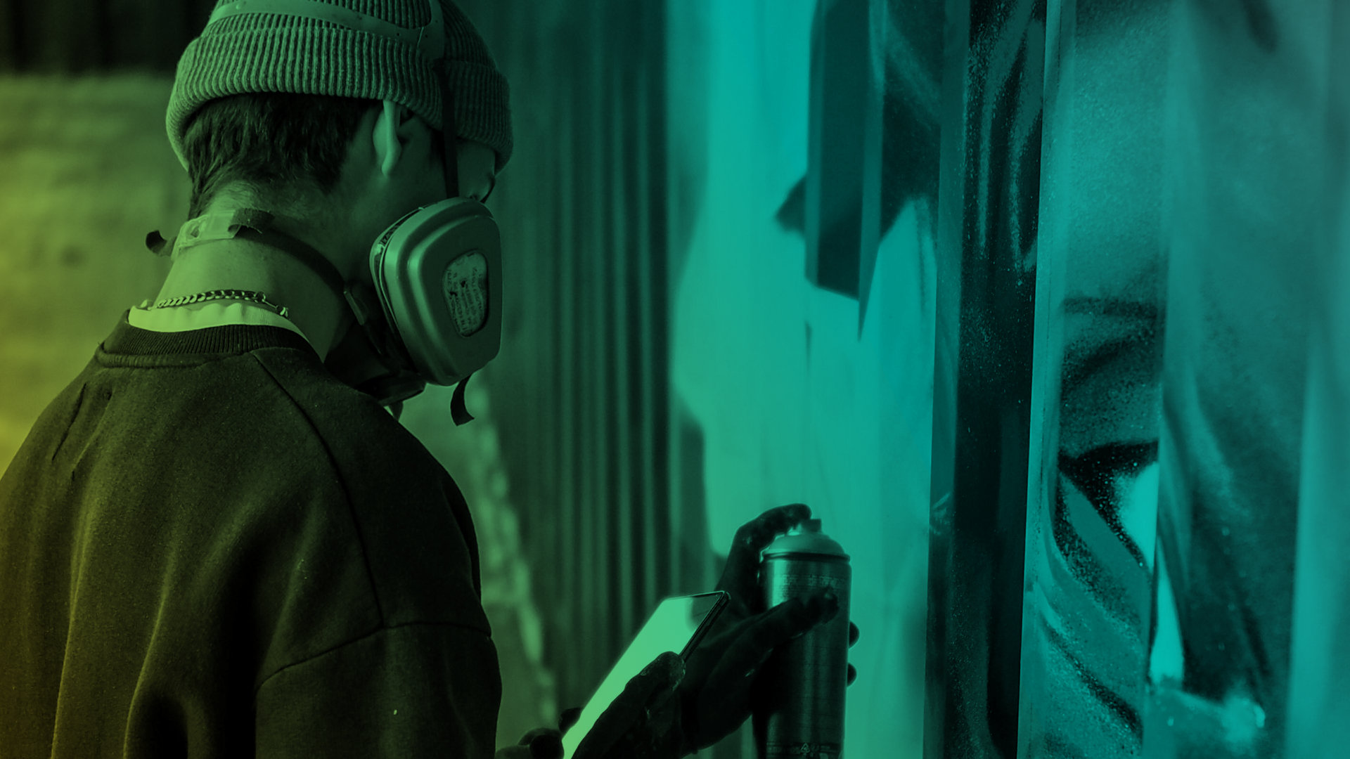 Kunstwerk in Entstehung